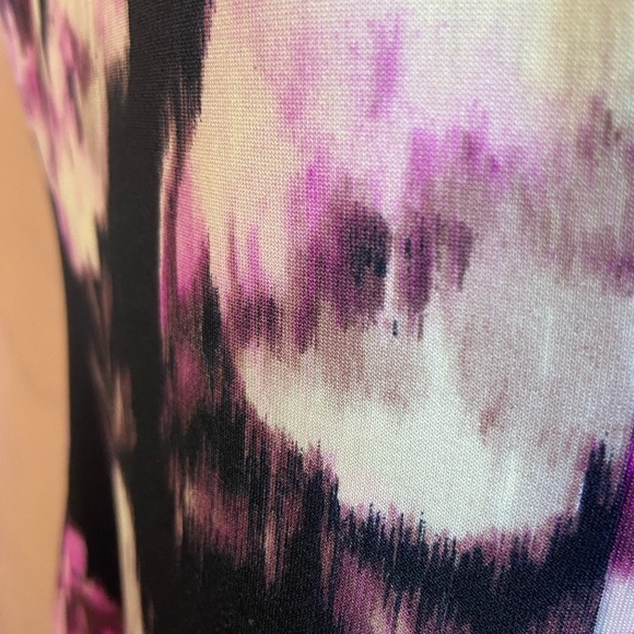 NWT Eliza J Watercolor Print Fit And Flare Scuba Cocktail Jeweled Dress BB99 - Picture 11 of 16